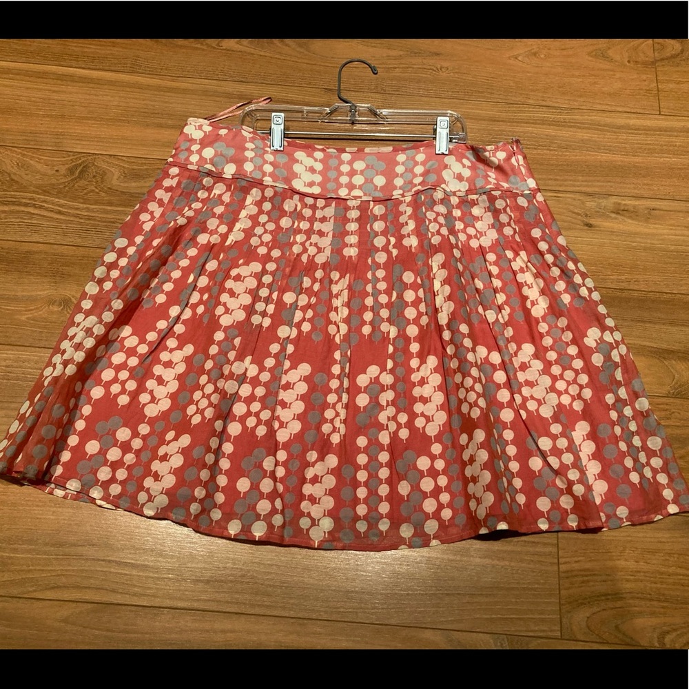 Fossil Skirt Salmon Coral Lined Size 12